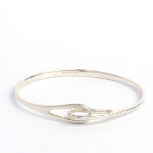 Tiffany Double Loop Silver Bangle